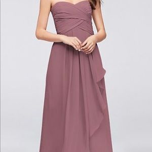 NWT David’s Bridal Strapless Bridesmaid Dress